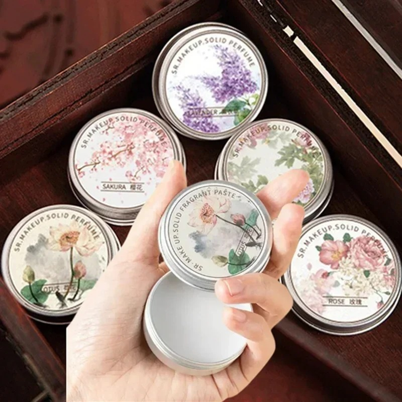Perfume Lavender Fragrance - Damskie stałe perfumy piwonia/lotos/Sakura/lawenda przenośny balsam