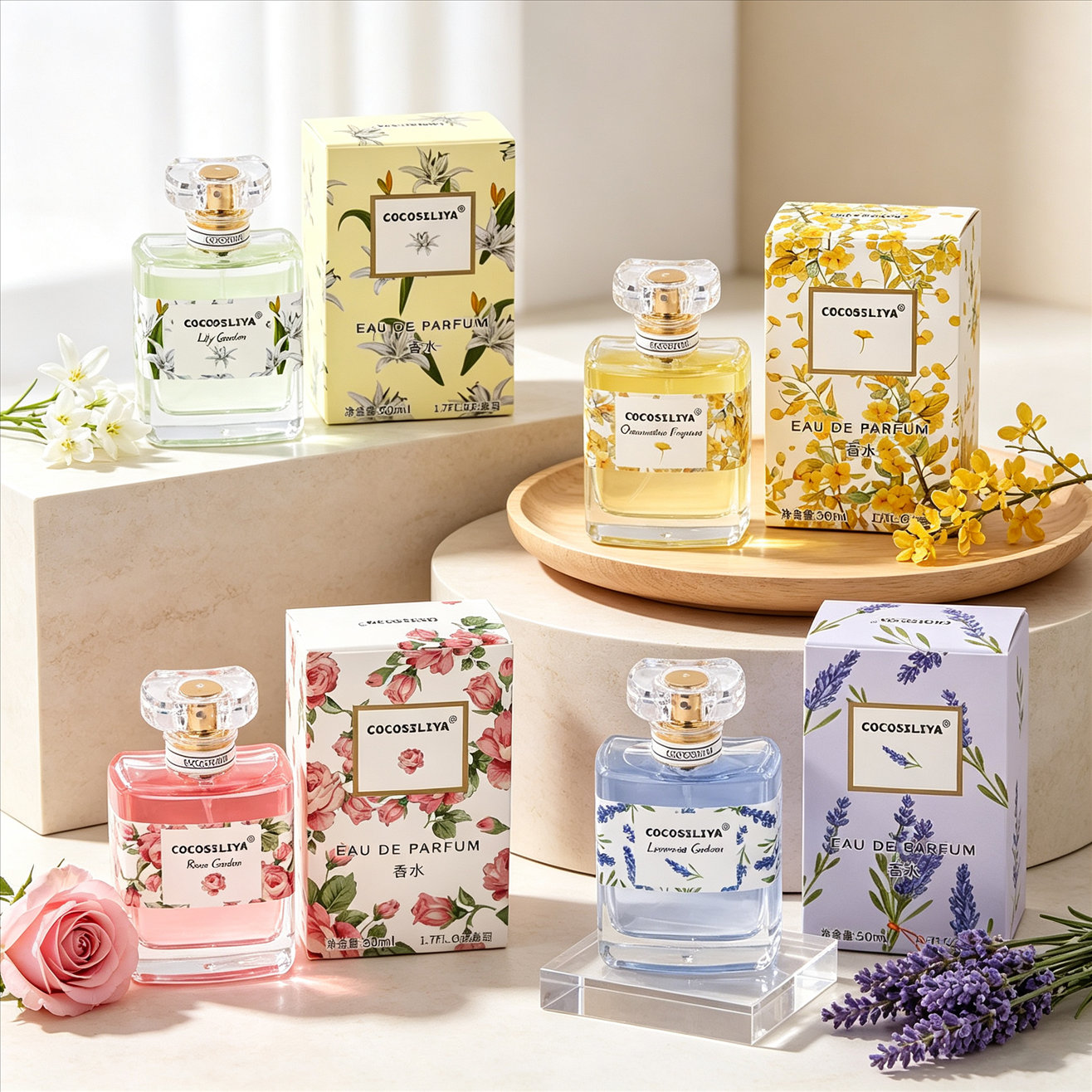 Perfume Lavender Fragrance - Perfumy damskie COCOSILIYA, 1.7oz x 2